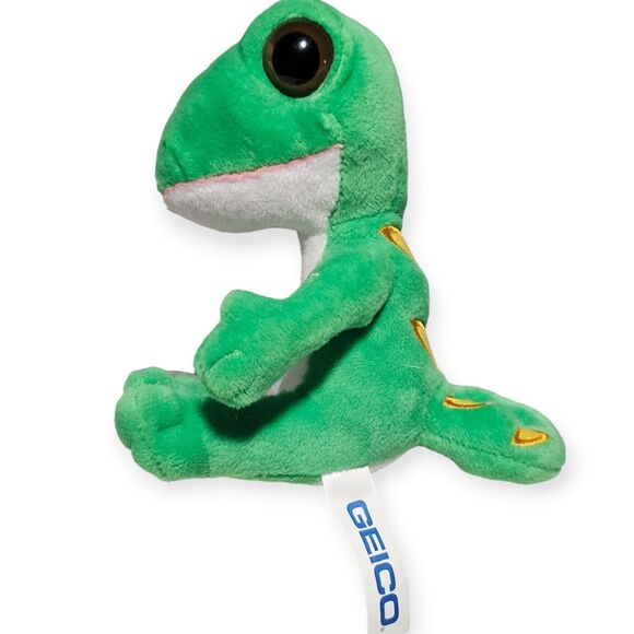 Geico Gecko Plush 5" Green Stuffed Animal Collectible Insurance Toy - Picture 1 of 7